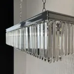 Подвесная люстра RH 1920S ODEON CLEAR GLASS FRINGE chrome 100