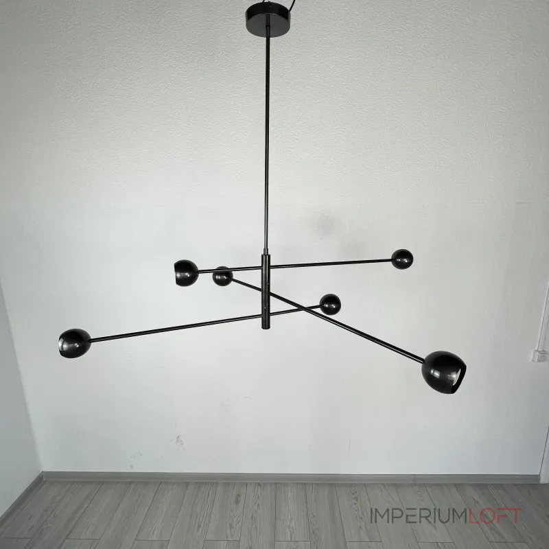 Люстра на штанге SALME L6 A Black