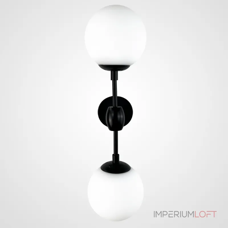 Бра Modo 2 Globes Black and white glass от ImperiumLoft Бра Modo 2 Globes Black and white glass от ImperiumLoft