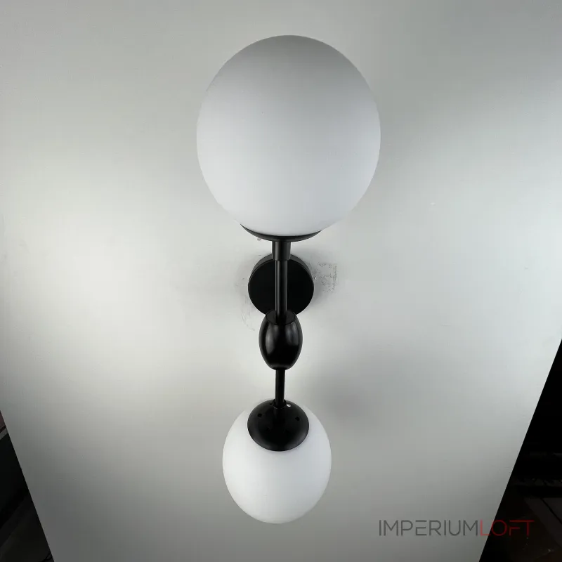 Бра Modo 2 Globes Black and white glass от ImperiumLoft Бра Modo 2 Globes Black and white glass от ImperiumLoft