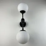 Бра Modo 2 Globes Black and white glass от ImperiumLoft