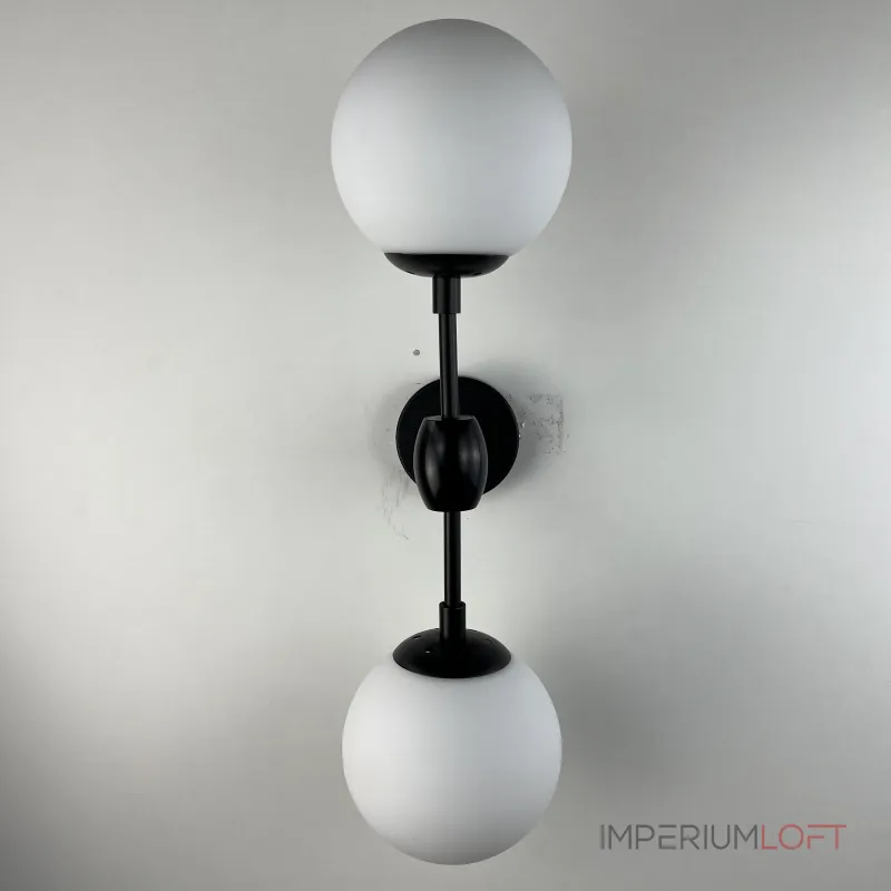 Бра Modo 2 Globes Black and white glass от ImperiumLoft Бра Modo 2 Globes Black and white glass от ImperiumLoft