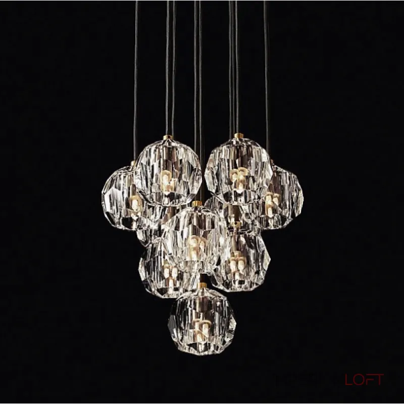 Подвесная люстра Boule De Cristal Round Cluster Chandelier 10 