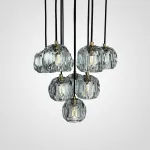 Подвесная люстра Boule De Cristal Round Cluster Chandelier 10 