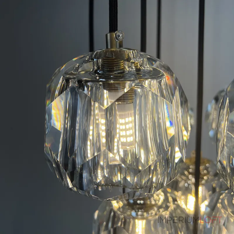 Подвесная люстра Boule De Cristal Round Cluster Chandelier 10 