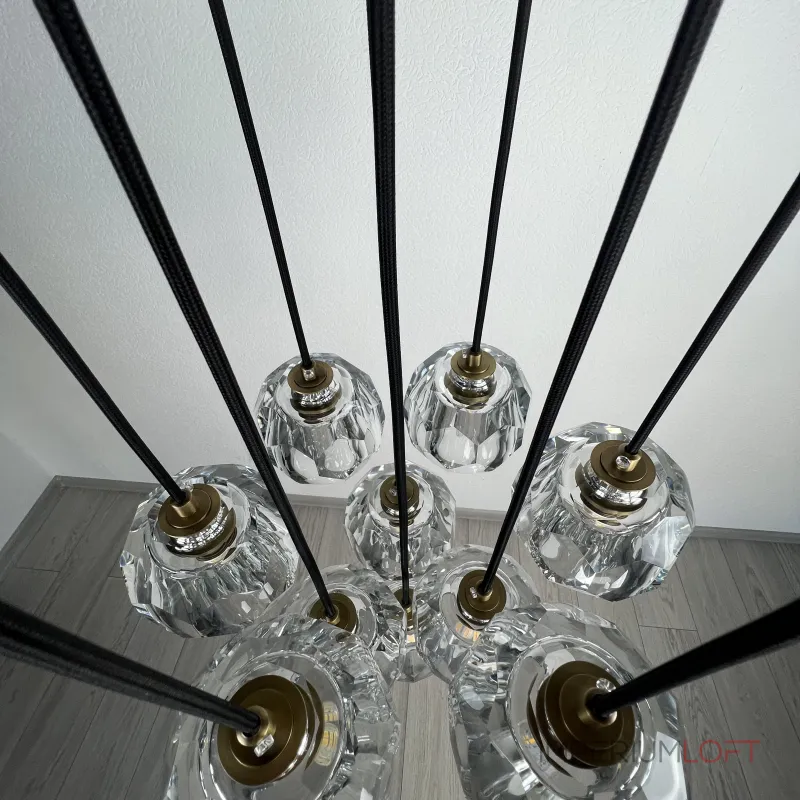 Подвесная люстра Boule De Cristal Round Cluster Chandelier 10 