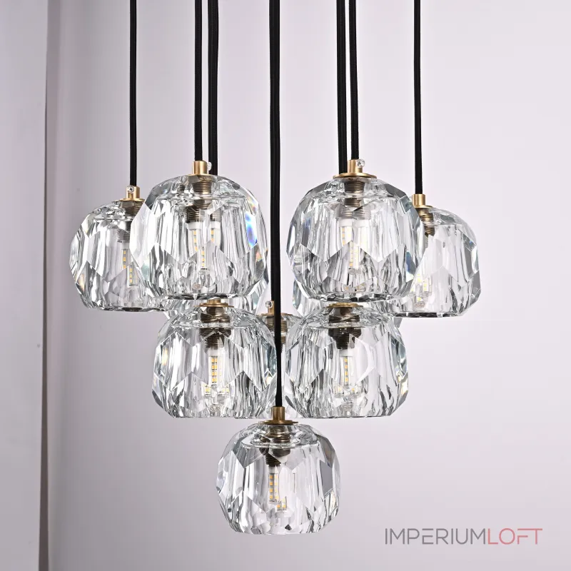 Подвесная люстра Boule De Cristal Round Cluster Chandelier 10 