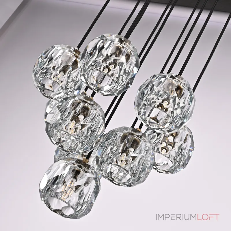 Подвесная люстра Boule De Cristal Round Cluster Chandelier 10 