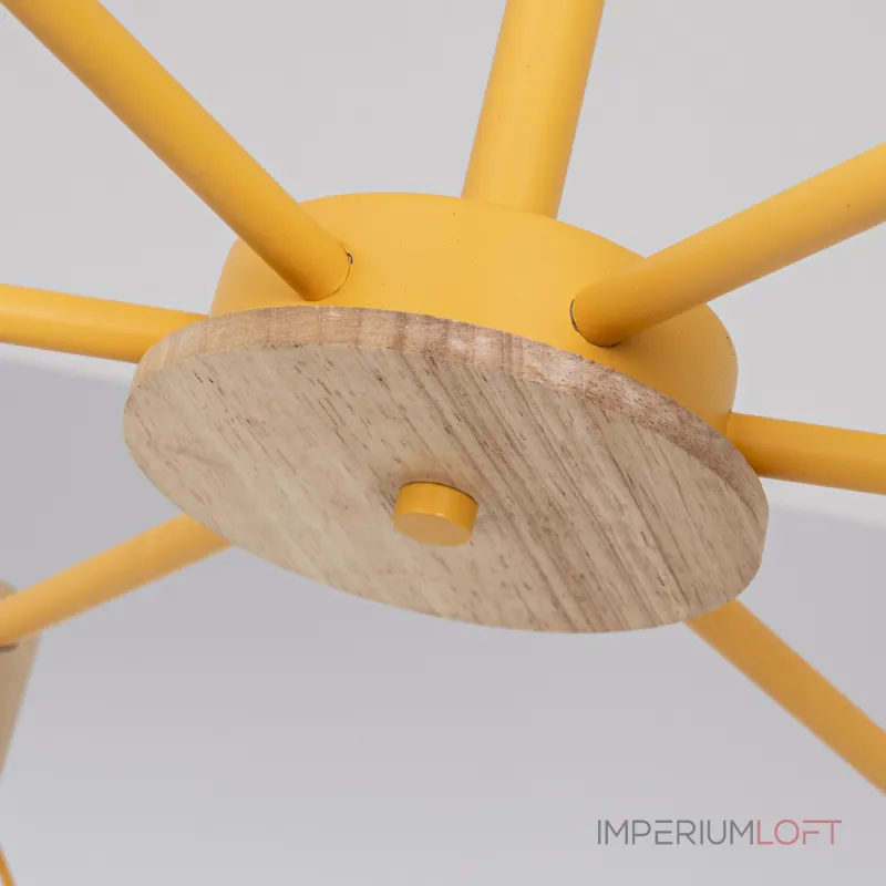 Потолочная люстра CORF B3 Yellow 6 lamps от ImperiumLoft