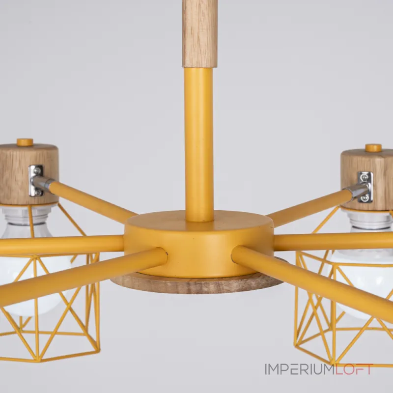 Потолочная люстра CORF B3 Yellow 6 lamps от ImperiumLoft