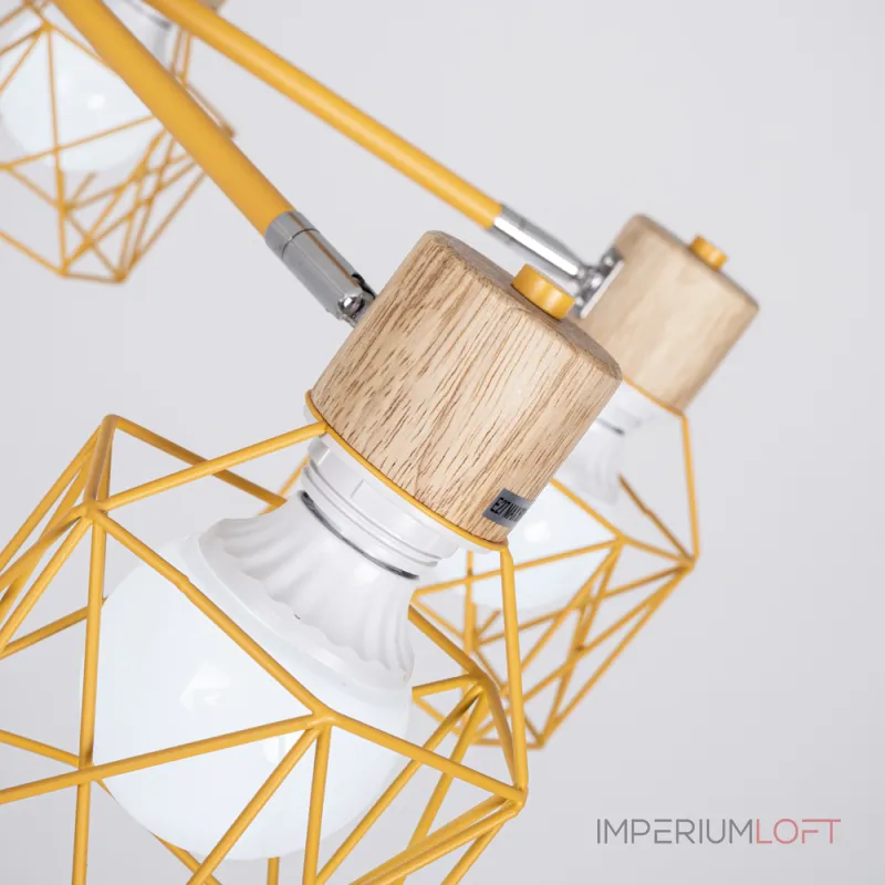 Потолочная люстра CORF B3 Yellow 6 lamps от ImperiumLoft