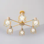 Потолочная люстра CORF B3 Yellow 6 lamps от ImperiumLoft
