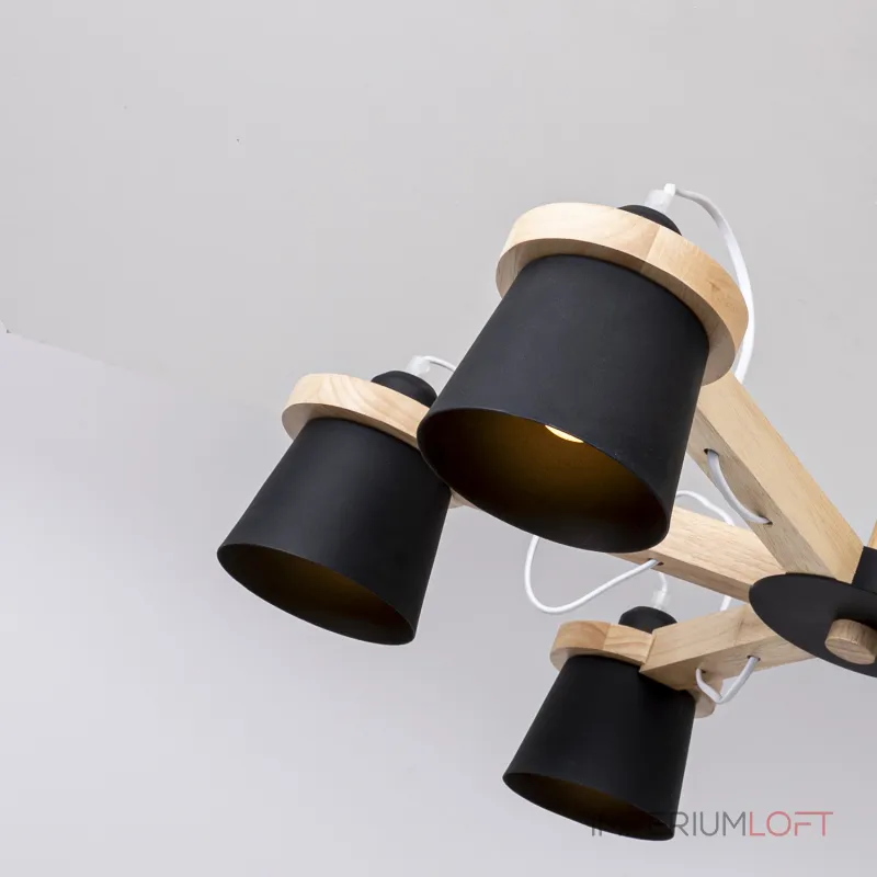 Люстра на штанге NATURA B6 Black