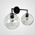 Бра RH Utilitaire Globe Shade Double Sconce Black от ImperiumLoft