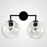 Бра RH Utilitaire Globe Shade Double Sconce Black от ImperiumLoft
