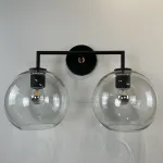 Бра RH Utilitaire Globe Shade Double Sconce Black от ImperiumLoft