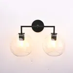 Бра RH Utilitaire Globe Shade Double Sconce Black от ImperiumLoft