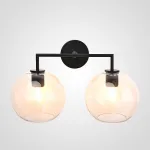 Бра RH Utilitaire Globe Shade Double Sconce Black от ImperiumLoft