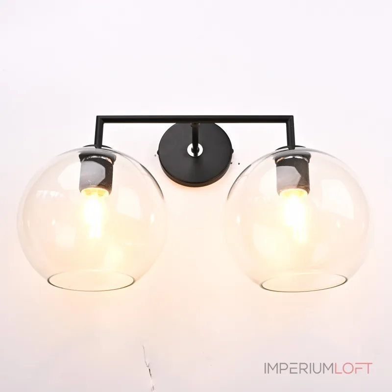 Бра RH Utilitaire Globe Shade Double Sconce Black от ImperiumLoft Бра RH Utilitaire Globe Shade Double Sconce Black от ImperiumLoft