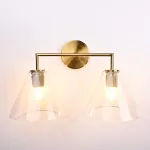 Бра RH Utilitaire Funnel Shade Double Sconce Brass от ImperiumLoft