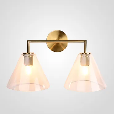 Бра RH Utilitaire Funnel Shade Double Sconce Brass Бра RH Utilitaire Funnel Shade Double Sconce Brass