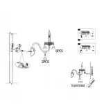 Настенный светильник RAINBOW 6 WALL L1 от ImperiumLoft