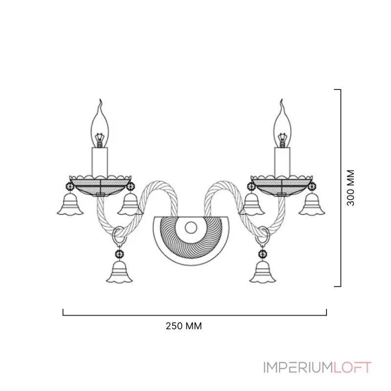 Настенный светильник RAINBOW 6 WALL L2 от ImperiumLoft
