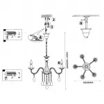 Подвесная люстра RAINBOW D60 от ImperiumLoft