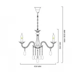 Подвесная люстра RAINBOW D60 от ImperiumLoft
