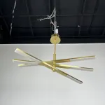 Люстра на штанге ORTON на 3 D96 Gold