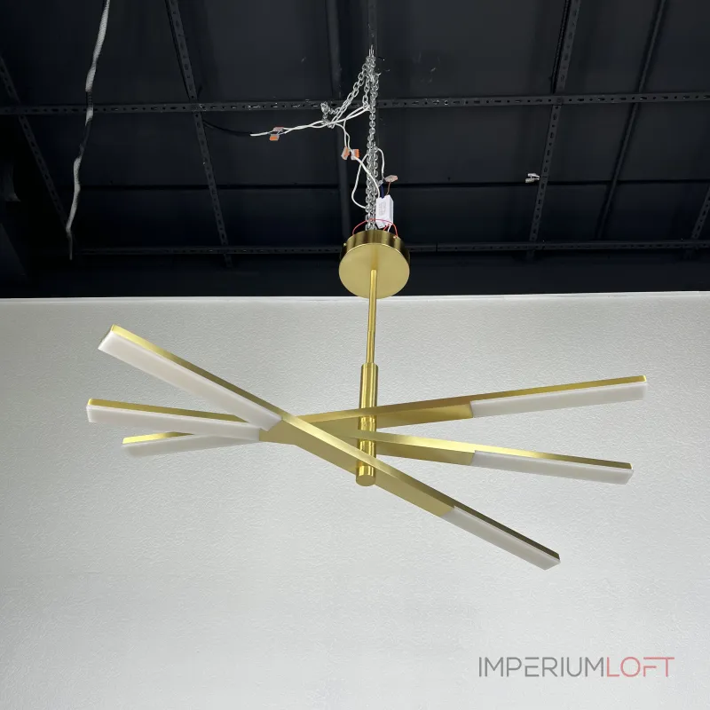 Люстра на штанге ORTON на 3 D96 Gold