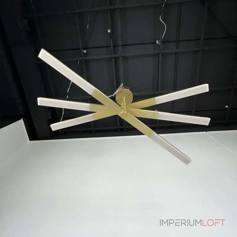 Люстра на штанге ORTON на 3 D96 Gold