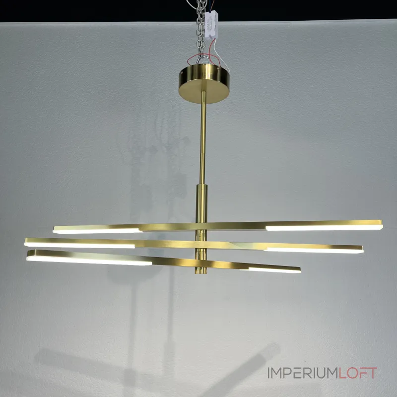Люстра на штанге ORTON на 3 D96 Gold