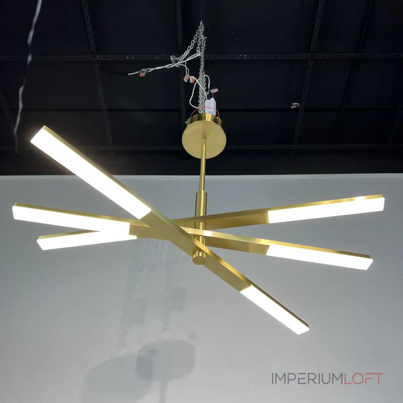 Люстра на штанге ORTON на 3 D96 Gold