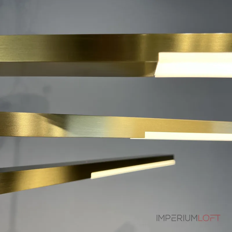 Люстра на штанге ORTON на 3 D96 Gold