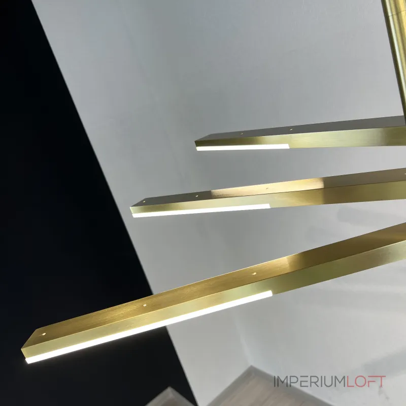 Люстра на штанге ORTON на 3 D96 Gold