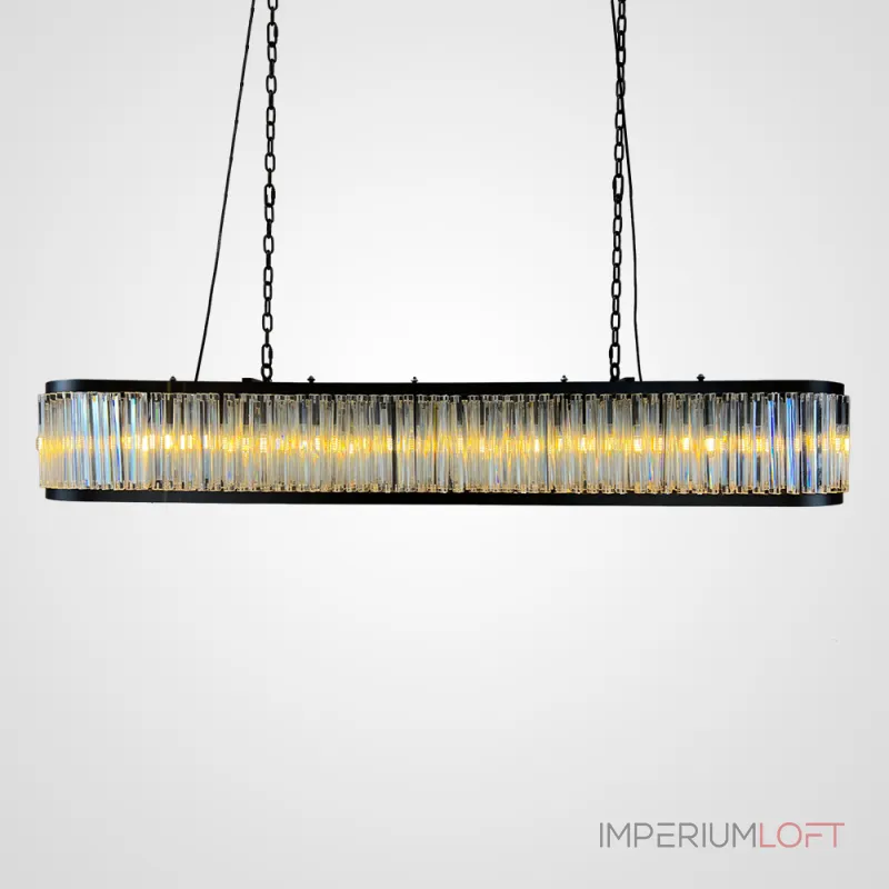 Подвесная люстра RH 1920s Odeon Clear Glass Black 180 Подвесная люстра RH 1920s Odeon Clear Glass Black 180