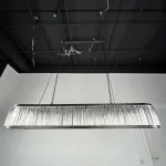 Подвесная люстра RH 1920s Odeon Clear Glass Black 180