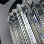 Подвесная люстра RH 1920s Odeon Clear Glass Black 180