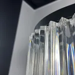 Подвесная люстра RH 1920s Odeon Clear Glass Black 180