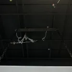 Подвесная люстра RH 1920s Odeon Clear Glass Black 180