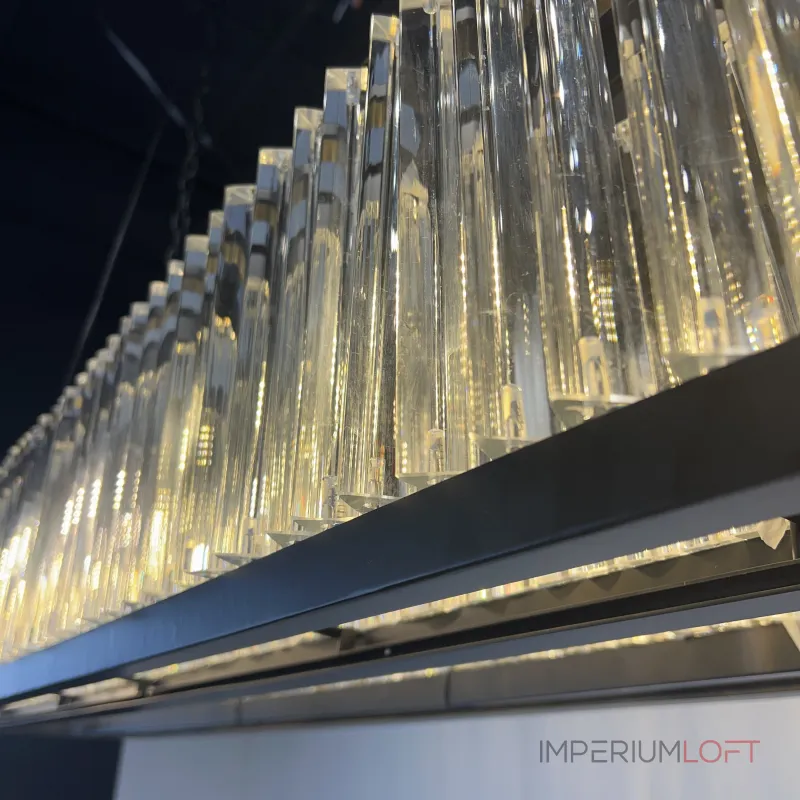 Подвесная люстра RH 1920s Odeon Clear Glass Black 180 Подвесная люстра RH 1920s Odeon Clear Glass Black 180