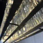 Подвесная люстра RH 1920s Odeon Clear Glass Black 180