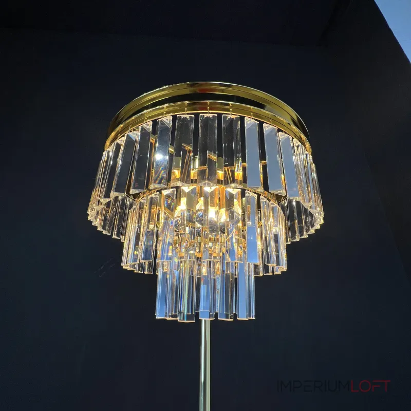 Торшер RH 1920S Odeon Clear Glass Floor Lamp GOLD от ImperiumLoft