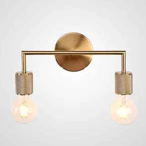 Бра RH Utilitaire Double Sconce Brass Бра RH Utilitaire Double Sconce Brass