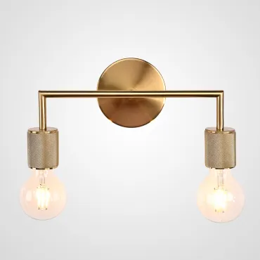 Бра RH Utilitaire Double Sconce Brass Бра RH Utilitaire Double Sconce Brass