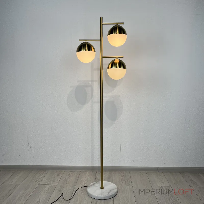 Торшер Geneva Glass Floor Lamp Triple  от ImperiumLoft