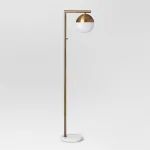 Торшер Geneva Single Glass Globe Floor Lamp от ImperiumLoft