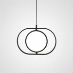 Подвесной светильник ARVET горизонтальный Черный от ImperiumLoft