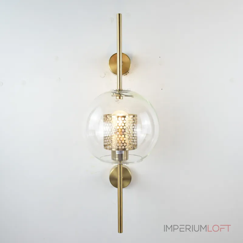 Настенный светильник CATCH WALL ball L55 brass от ImperiumLoft